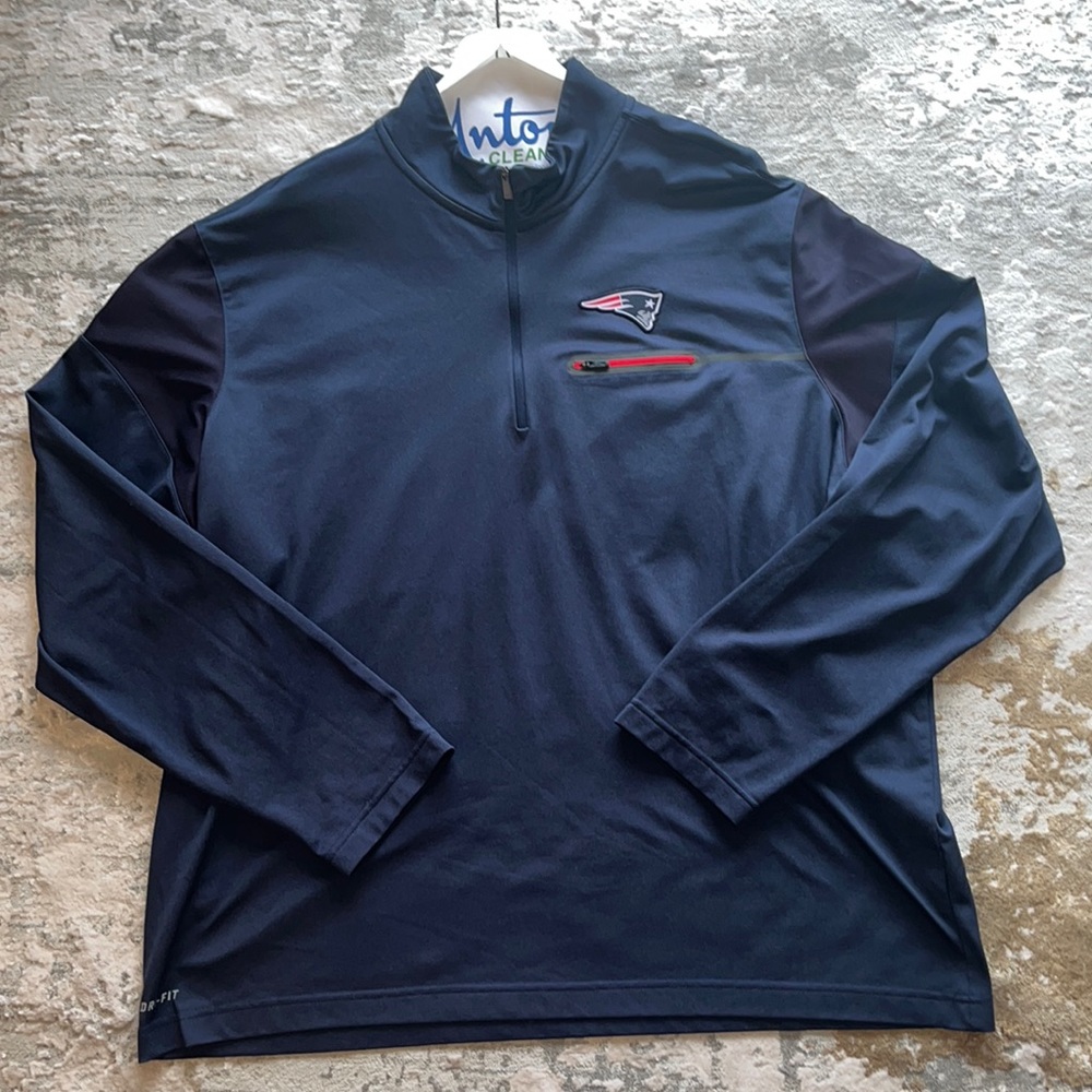 NEW: Nike Dry Fit- Patriots Half Zip